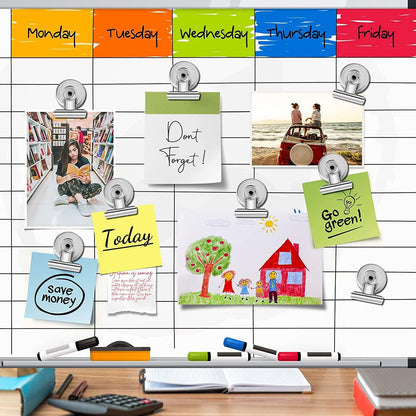 Grtard 24pack Magnetic Clips Heavy Duty, Magnet Clips for Fridge, Refrigerator Magnets, Strong Magnetic Clip,Scratch Free Magnets with Clip for Refrigerator, Whiteboard, Classroom, Locker