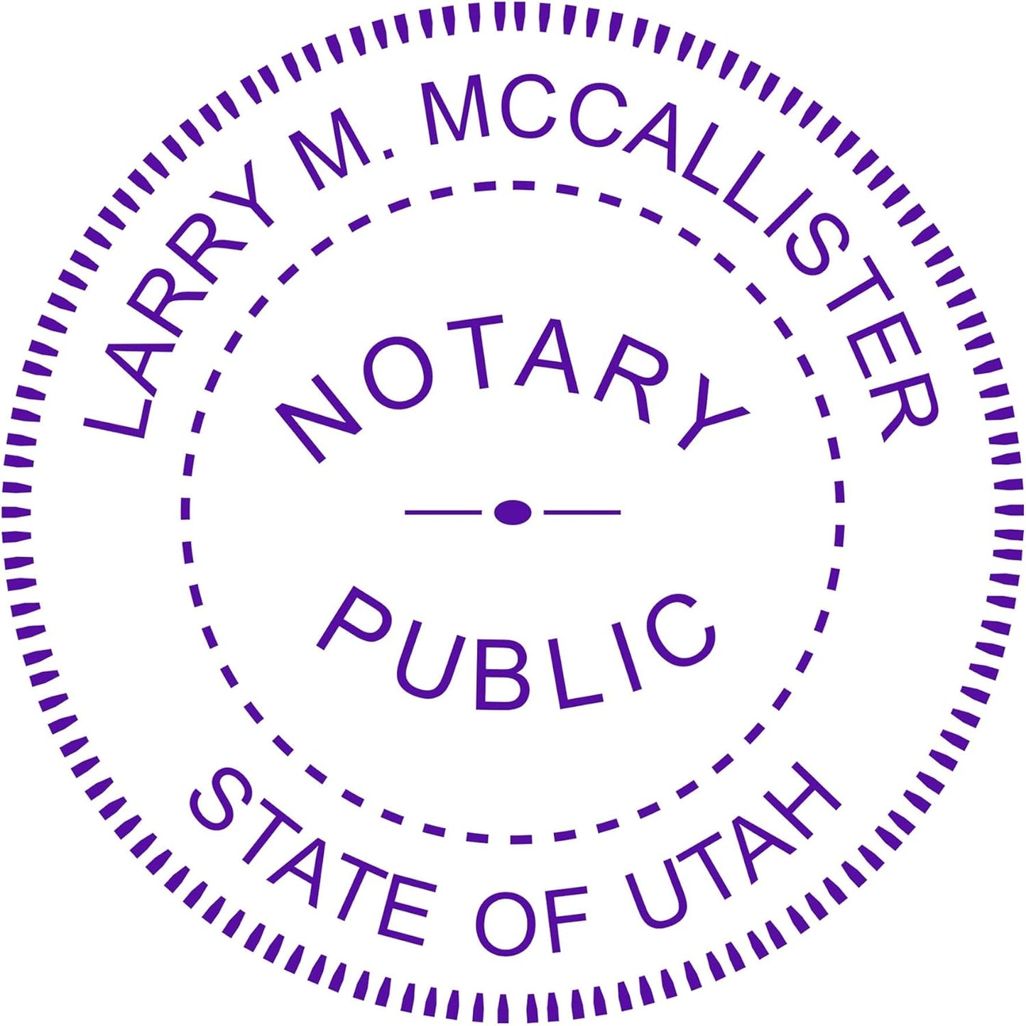 Utah Round Notary Stamp | Official State Notary Stamp | Official Seals | Meets State Specifications (Utah, Round Stamp)