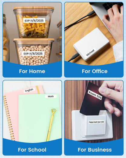 10-Pack Replace for Brother P Touch Label Maker Tape TZe-231 TZe TZ Tape 12mm 0.47 Laminated White TZe231 Label Tape for Brother Ptouch PT-D210 PT-D220 PT-H110 PT-D610BT PT-D600 PT-D410 PT-D400 PTH111