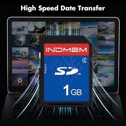 SD Card 1GB, 5 Pack SD Card Class 4 Flash Memory Card MLC Stanard Secure Digital Cards Camera Cards