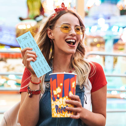 Kosiz 1000 Sheets 25 Bid Raffle Tickets - Chinese Auction Ticket Sheets for Silent Auctions, Events, Church (Light Blue)