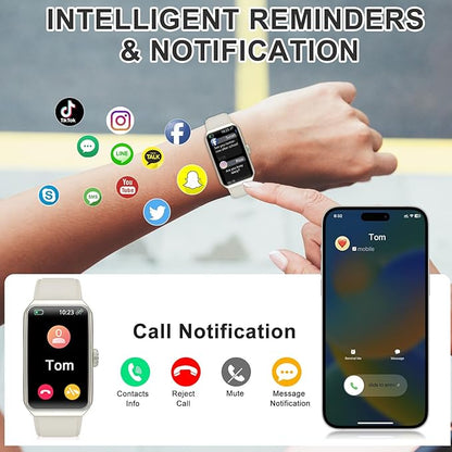 Fitness Tracker with Heart Rate/Blood Oxygen/Sleep Monitor, Smart Watches for Women Men, 100+ Sports Modes, Activity Step Trackers Smart Watch for Android iOS Phones