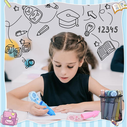 9 Pack Correction Tape Pens 1/5" X 236", 9 Color Correction Tape Comfortable Pen Shape Correction Pen Easy to Use Applicator for Instant Correction Students School Office Supplies
