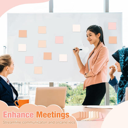 Fainne 24 Pack Sticky Notes Bulk Back to School Supplies Self Stick Note Pads Paper Memo for Office First Day of School Student Teacher Essentials (2 x 2 Inches,Pink)