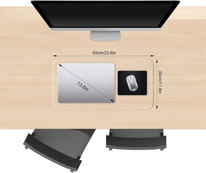 Clear Desk Mat, Non-Slip PVC Desk Protector Mat with Round Edge, Heat Resistant & Waterproof Clear Desk Writing Mat for Home and Office (23.6"*11.8")