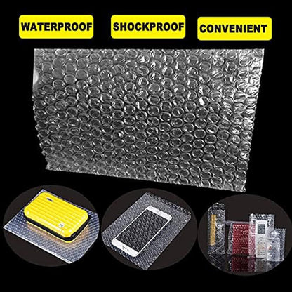 50Pcs Clear Bubble Out Bags, 10”x14” Bubble Pouches Bags for Shipping, Double Wall Bubble Cushioning Wrap Bags for Moving Packaging Storage Fragile China Dishes Electronic Item-Large Bubble Pouches