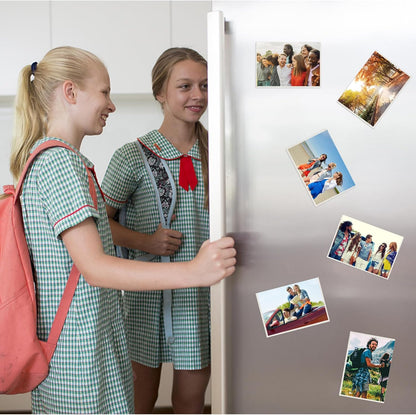10PCS White Magnetic Picture Frames For 4 x 6'' Photos,Magnetic Pocket Picture Frames,Photo Magnets Sleeves,Suitable Home,Office,School & Refrigerator&Cabinet Locker