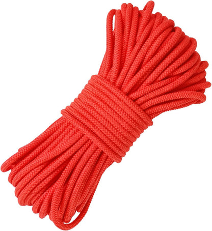 1/8 inch Non-Slip Elastic Band -3mm 15 Yards Soft Elastic Cord Stretch String Braided Thread for Sports Gear, DIY Crafts, Hair Bands, Shoelaces,Apparel Making & Camping Tie Down (Red)
