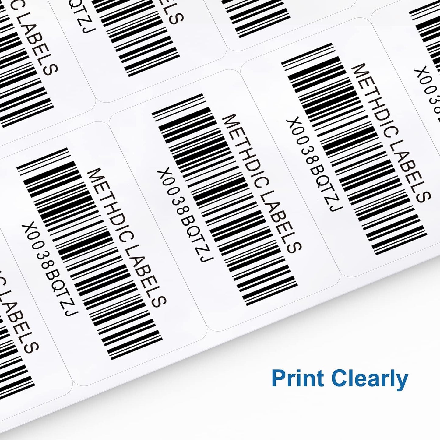 Methdic Shipping Labels 2"×4" 300 Labels Sticker Paper for Laser/Ink Jet Printer Mailing Labels 8.5"*11" White 10 per Sheet