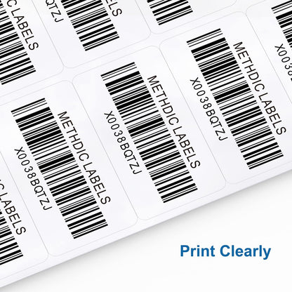 Methdic Shipping Labels 2"×4" 300 Labels Sticker Paper for Laser/Ink Jet Printer Mailing Labels 8.5"*11" White 10 per Sheet