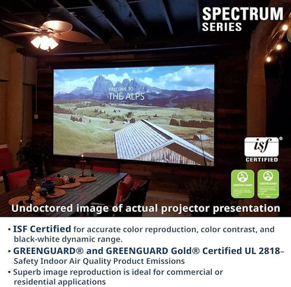 Elite Screens Spectrum, 90-INCH Diag 16:10, Motorized Projector Screen Movie Home Theater Gaming 4K/8K Ultra HD Ready, ELECTRIC90X2