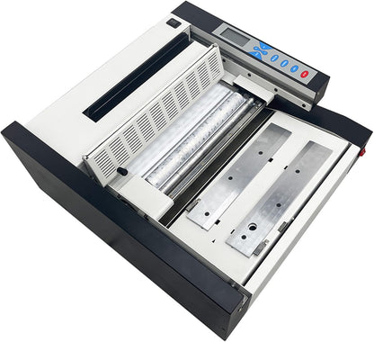 TECHTONGDA Glue Book Binding Machine 110V Automatic Hot Glue Book Binder, Wireless Book Binding Machine with Fault Detection, Adjustable Temperature