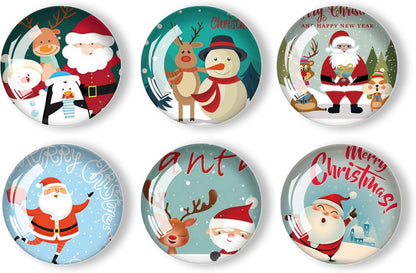 Christmas Refrigerator Magnets 12Pcs Glass Strong Magnetic Refrigerator Magnet Fridge Sticker,Crystal Fridge Magnets Decoration for Crafts,Strong Fridge Magnets for Kitchen, School