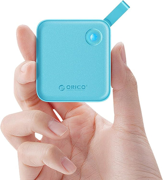 ORICO Portable SSD 2 TB with 2 in 1 USB C Cable, External Solid State Drives, Up to 460MB/s, Status Indicator, Reliable Storage for USB-C Smartphone, PC - B5PLUS(Green)