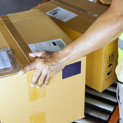 Kenco Color Coding 3 X 5 Rectangle Labels, Inventory Control Stickers 500 Labels Per Roll, Made in The USA (Dark Blue)