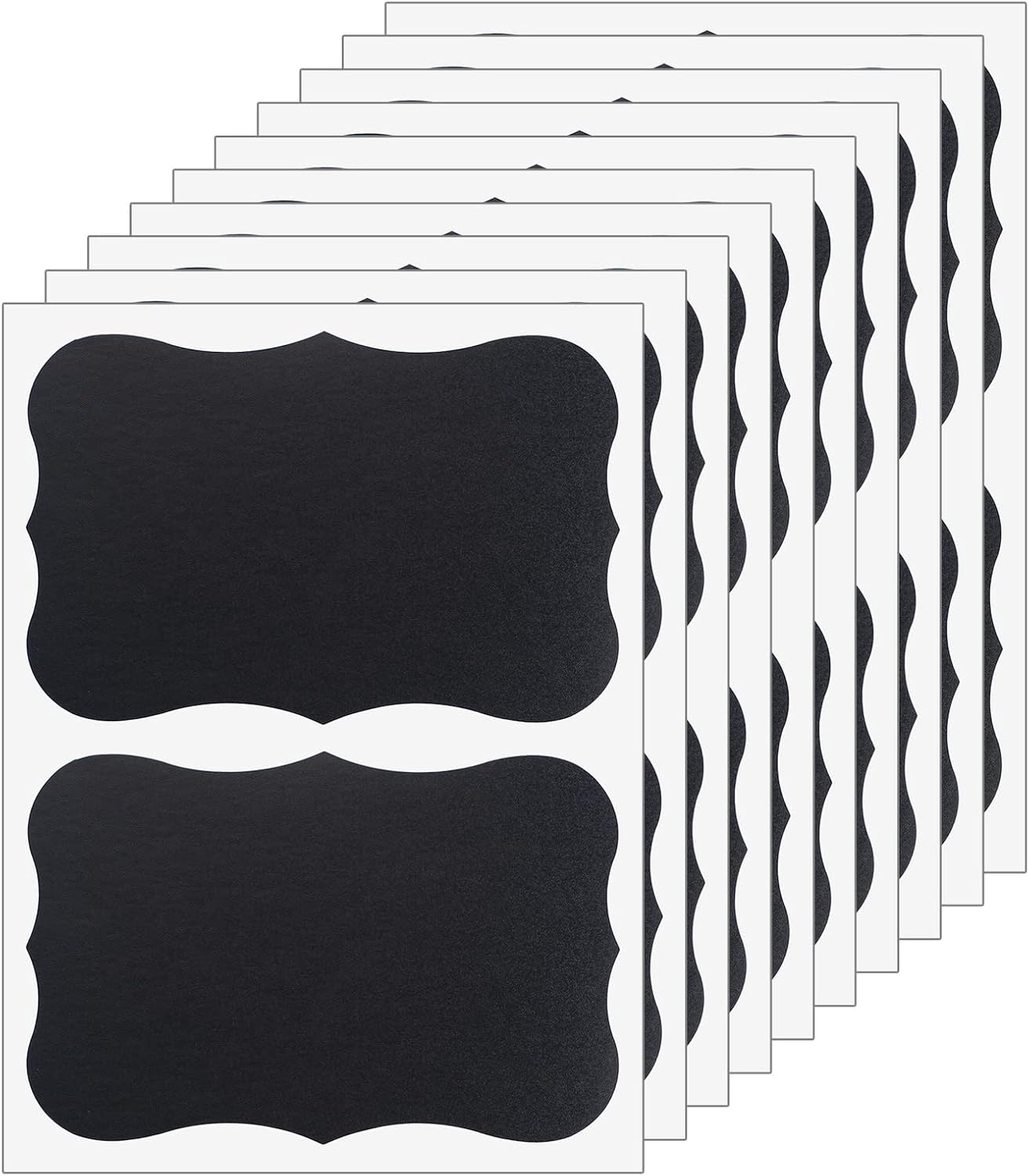 ONUPGO Large Chalkboard Labels (20 Pack), 4 x 6 Reusable Blackboard Stickers Waterproof Chalkboard Sticker for Jars, Parties Decoration, Craft Rooms, Weddings, Storage, Organize Your Home & Kitchen