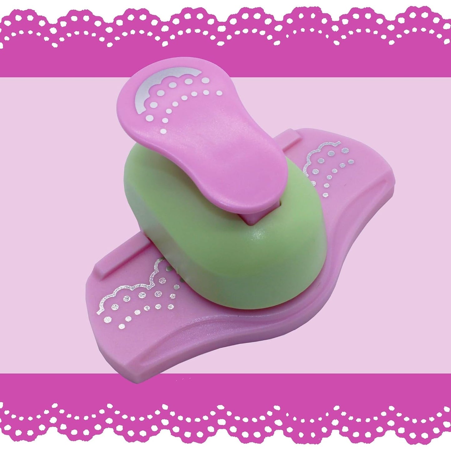 MIAO JIN Wave Point Craft Punch - Edge & Border Punch for Scrapbooking, Cards & Decorations