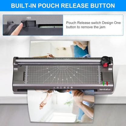 7 in 1 Thermal Laminator Machine 11X17 with 70 Letter Size Laminating Sheets for Office Home School Teacher Use,13 inch Hot&Cold Laminating for A3/A4,Lamination 3-5Mil With Paper Cutter,Corner Rounder