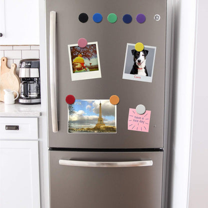 Qualsen Fridge Magnets, 100pcs Small Refrigerator Magnets for Whiteboard, Kids, Mini Cute Magnet for Locker, White Board, Kitchen, Office, Classroom (10 Colorful)