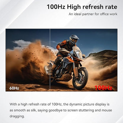 27 Inch QHD (2560x1440) Gaming Office Computer Monitor, 2K 100Hz Refresh Rate IPS Panel, 1000:1 Contrast Ratio, HDMI and DisplayPort（G27D Air Vision）