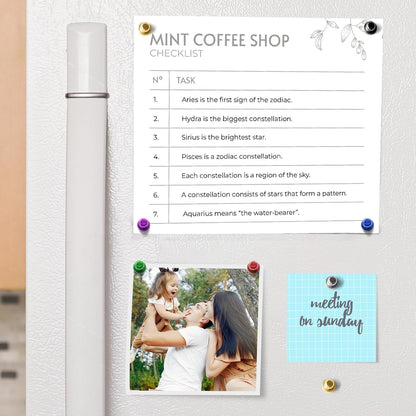 120 PCS Whiteboard Magnets, Small Strong Fridge Magnets, Magnetic White Board for Refrigerator, Black Magnetic Clips Heavy Duty for Kitchen, Office, Gadgets, Classroom, Desk Accessories