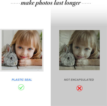 300 Pack 3 Mil Thermal Laminating Pouches, Plastic Laminating Sheets, 9 x 11.5 Inch, 5 x 7 Inch, 4 x 6 Inch, 3.7 x 5.3 Inch, 2.2 x 3.7 Inch for Letter, Photo, Note, ID Badge and Business Card Sizes