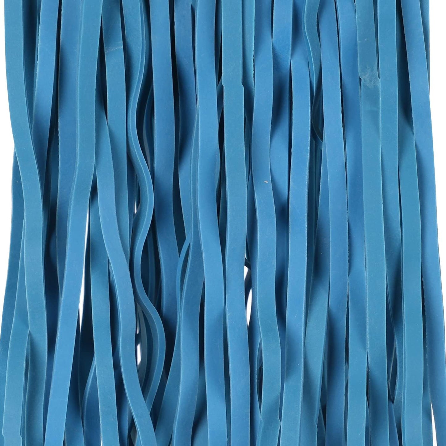 AMUU Rubber Bands Large Flat Fold Length 12inch 40 Pieces Fits 8-33 Gallon Trash Cans Blue Heavy Duty Elastic Rubber Bands for File Folders Office Home Supplies