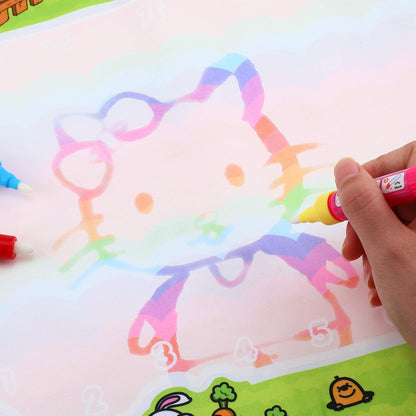 Outus 12 Pcs Water Drawing Doodle Pens, Replacement Water Markers Pens for Book Toddlers Kids Doodle Mat