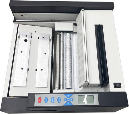 TECHTONGDA Glue Book Binding Machine 110V Automatic Hot Glue Book Binder, Wireless Book Binding Machine with Fault Detection, Adjustable Temperature