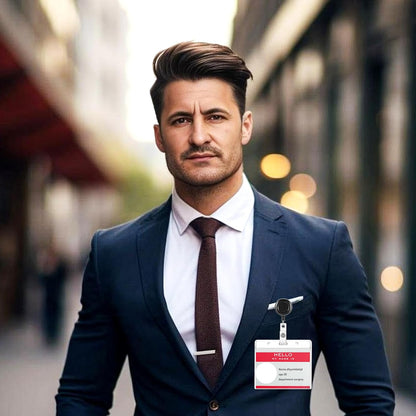 simarro 100 Pieces Heavy Duty Retractable Badge Reels Clips, Black ID Card Badge Holder Reel with Metal Belt Clip Card Key Holder for Office Worker Employee Doctor Nurse Gifts