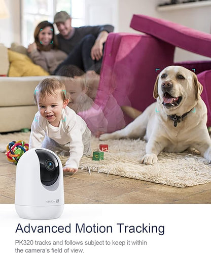 Indoor Security Camera 2K, Pet Camera with Phone App, WiFi Cameras for Home Security Camera for Dog/ Baby Monitor/Elder Pan Tilt, 5/2.4GHz, 24/7, 2-Way Talk, Human Detection, Motion Tracking, Cloud