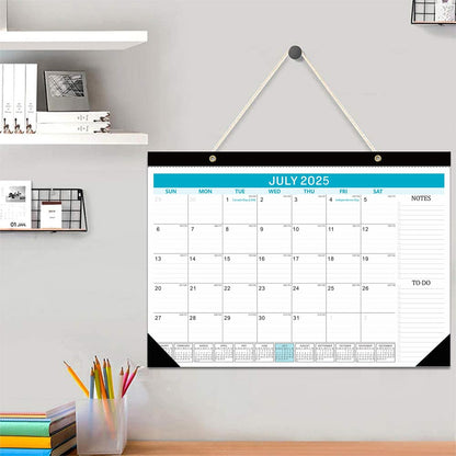 Lateefah Desk Calendar 2025-2026, Runs Jan 2025 to Jun 2026, 2025 Desk Pad Calendar with to-do List, 18 Monthly 17" x 12" Desk Calendar for School, Home or Office