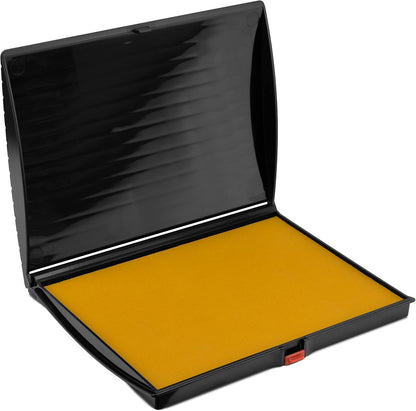 Large Premium Dark Yellow Ink Stamp Pad - 5" by 7" - Quality Felt Pad