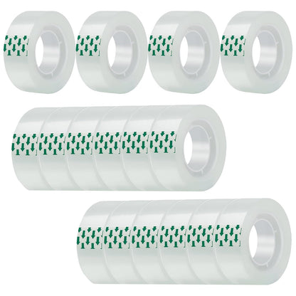 16 Rolls Transparent Tape Refills Rolls Each Rol 1 inch Corel 3/4 x 900 Inches,for School,Office, Home.