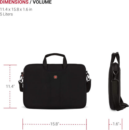 Wenger Legacy 15.6 Inch Ultra Computer Slimcase, Black, One Size
