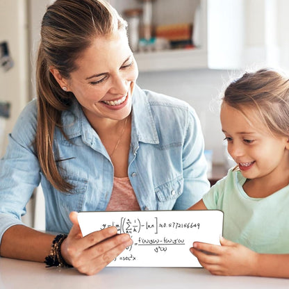 2 PC Small White Board Dry Erase Classroom Pack Boards 9" x12”Personal Whiteboards for Students Teachers School Supplies Lapboards