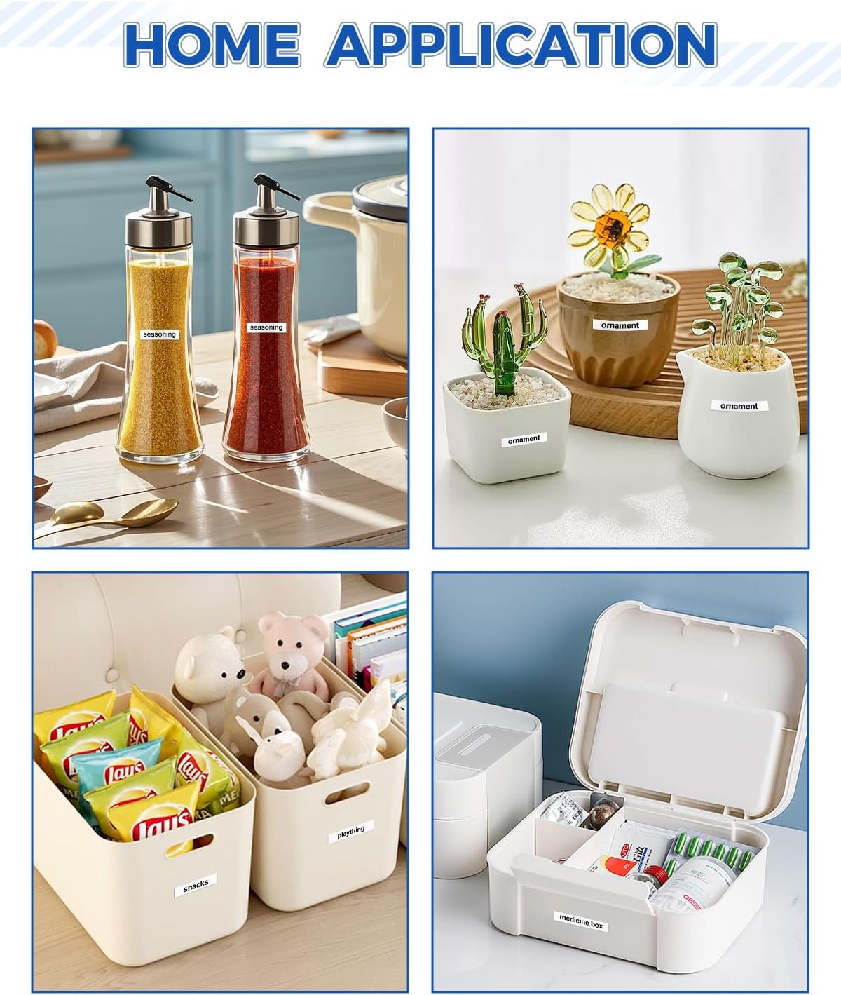 Tze121 9mm 0.35" Laminated Clear Tape Compatible for Brother 9mm Label Tape Tze-121 Tz-121 P Touch Tz Tze 9mm 3/8" Black on Clear Label for PTH110 PTD210 PT-D220 PTD400 PT-D610BT, 4-Pack