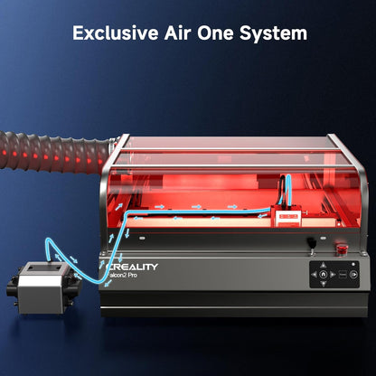 Creality Falcon2 Pro 22W Laser Engraver, Enclosed Laser Cutter with Air Assist, HD Camera Positioning, Auto Fan, Class 1 Safety Laser Engravering Machine for Wood and Metal, Acrylic