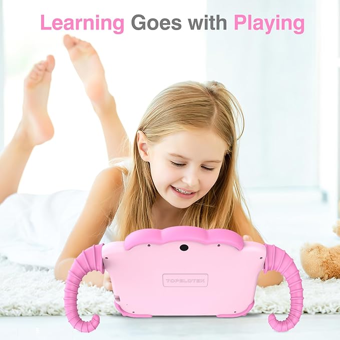 Kids Tablet 7IN Tablets for Kids 3-7, Tablet for Toddlers with Educational Games, 32GB Toddler Tablets for Children with Learning Apps, WiFi, Touch Screen, Shock Proof Case, Gift for Toddler Boy Girl
