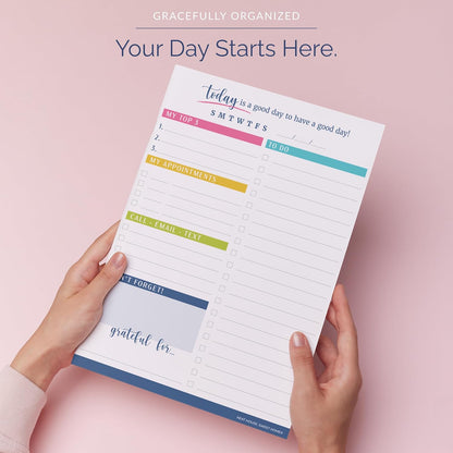 Neat House Sweet Home To Do List Notepad, Daily Planner Organizer for Work, Teacher Checklist, Student Organizer