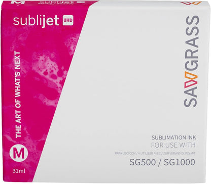 Sawgrass SubliJet UHD Sublimation Ink Cartridge - Magenta - High-Performance Ink SG500 SG1000 Sublimation Printers - Long-Lasting, High-Viscosity Gel Ink for Vibrant, Crisp Prints