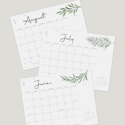 Cabbrix Desk Calendar 2025-2026 with Desktop Mat, Simple Desk Pad Calendar 15 x 12 Inch Include July 2025 to June 2026, Desk Blotter Calendar for Home School and Office