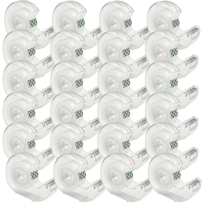 Transparent Tape 24 Rolls Clear Tape Tape Bulk for Office Supplies and School Supplies, Glossy Finish,3/4 in x 720 in 24 Dispensered Rolls