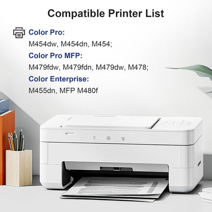 414A Toner Cartridges with Chip and Upgrade Device Compatible Toner Cartridge for HP 414A 414X W2020A Work with HP Color Pro MFP M479fdw M479fdn M454dw M454dn Printer Ink (2 Black)