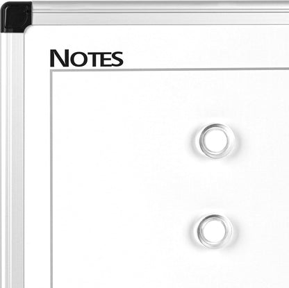VUSIGN Monthly Calendar Whiteboard Dry Erase Cork Board Combo, 24" x 36" Planning Board, Silver Aluminium Frame