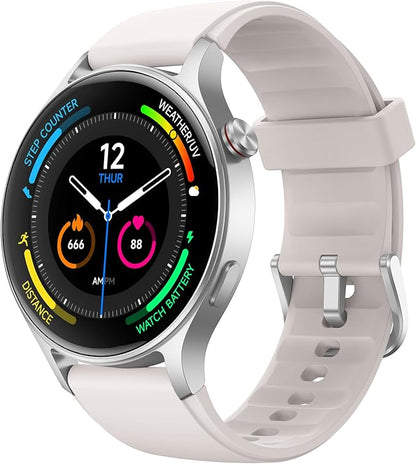 Fitpolo Smart Watch for Men Women,1.3" AMOLED Touchscreen Fitness Tracker, Make/Answer Calls, Heart Rate SpO2 Monitor, IP68 Waterproof, Sleep & Activity Tracking Smartwatch for Android Phones iPhone