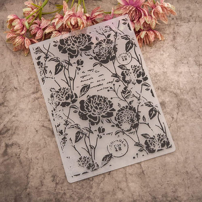 NZJ 3D Christmas Flower Summer Frame Butterfly Plastic Embossing Folders for Card Making, Scrapbooking and Other Paper Crafts