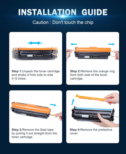 HALLOLUX 138A Black Laserjet Toner Cartridge (with Chip) Compatible Replacement for HP 138A W1380A 138X W1380X for HP Laserjet Pro 3001dw MFP 3101fdw 3001fdw Printer Ink (2 Pack Black, 138A Toner)