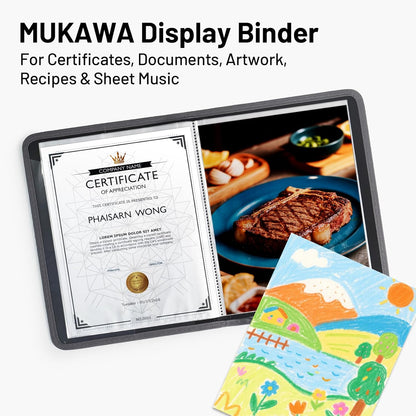 30-Pocket Display Book, 8.5×11 Letter Size Portfolio Folder with Clear Sleeves, Presentation/Certificate Binder & Document Organizer for School, Office & Home, 3 Pack