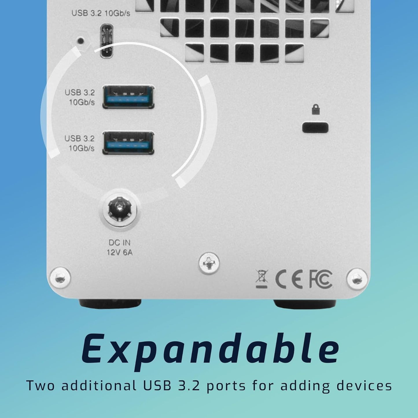 OWC 24TB Mercury Elite Pro Dual USB-C/Thunderbolt 3 External Raid Storage Enclosure with 3Port HUB for Mac and PC